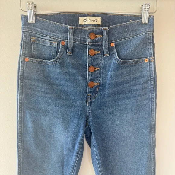 Madewell 10” High-Rise Skinny Jeans Blue Women’s Size 25 - Picture 3 of 10